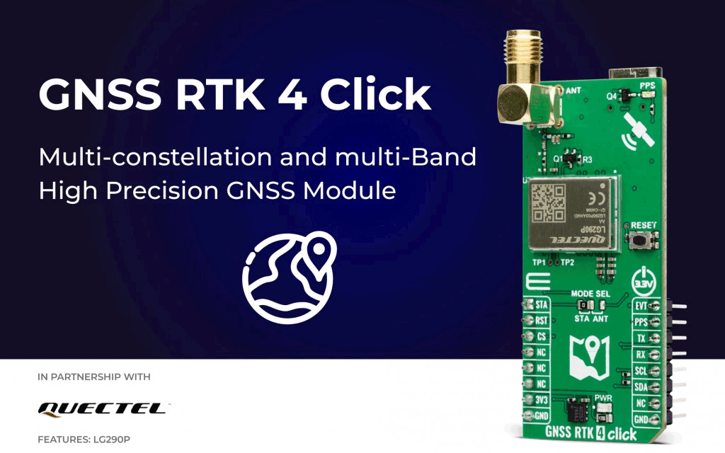 Achieve sub-metre positioning accuracy with GNSS RTK 4 Click board
