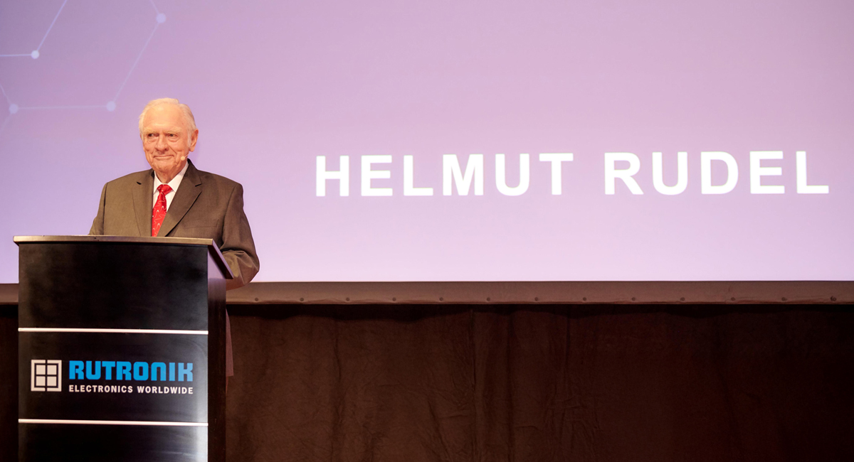Rutronik Elektronische Bauelemente bids a sad farewell to Helmut Rudel, Rutronik's founder and president