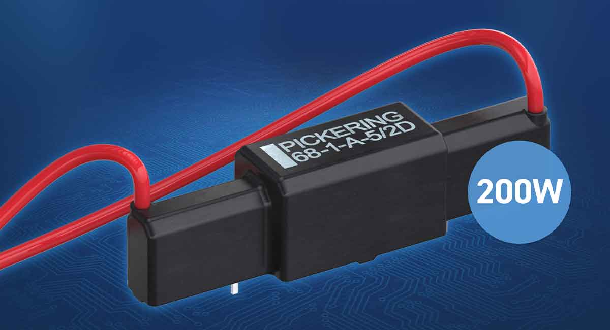 Pickering’s reed relay newly upgraded to 200W