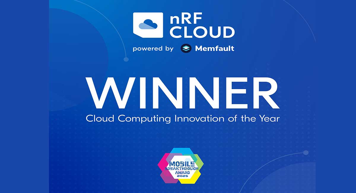 Nordic Semiconductor’s nRF wins Cloud Computing award
