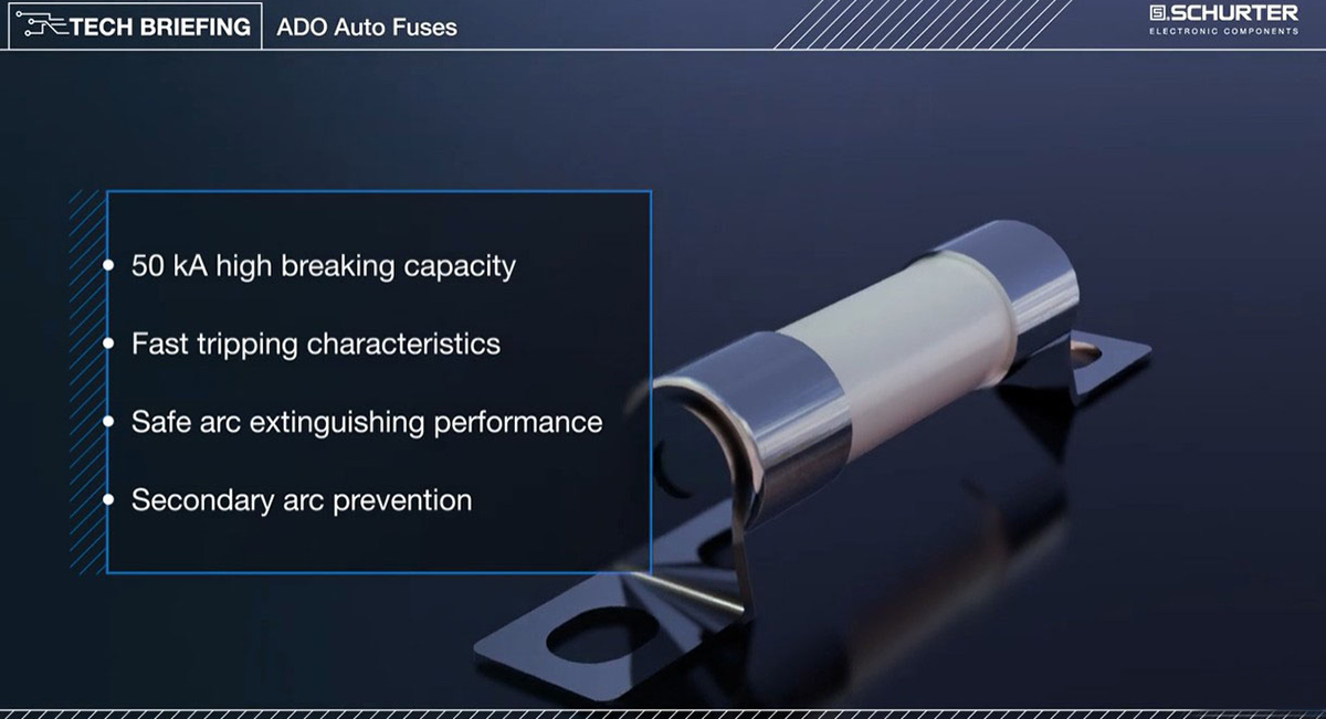 1,000 VDC ADO fuse in automotive applications