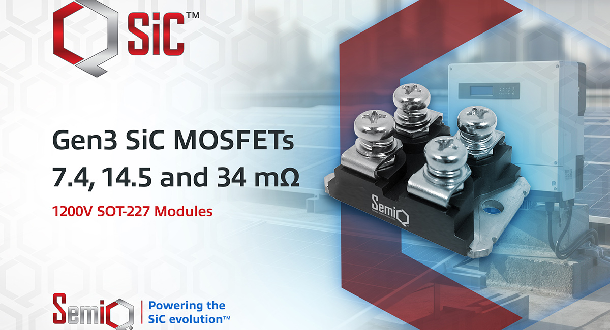 SemiQ expands 1,200V Gen3 SiC MOSFET range