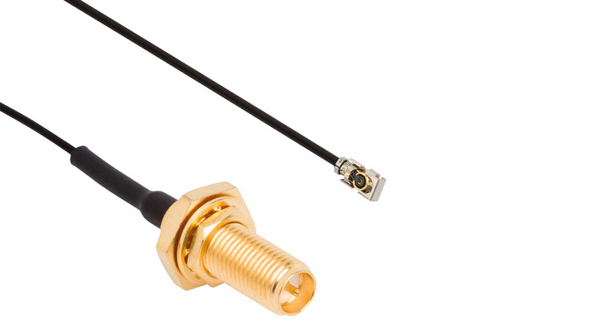 SMA locking cable create secure and compact connections