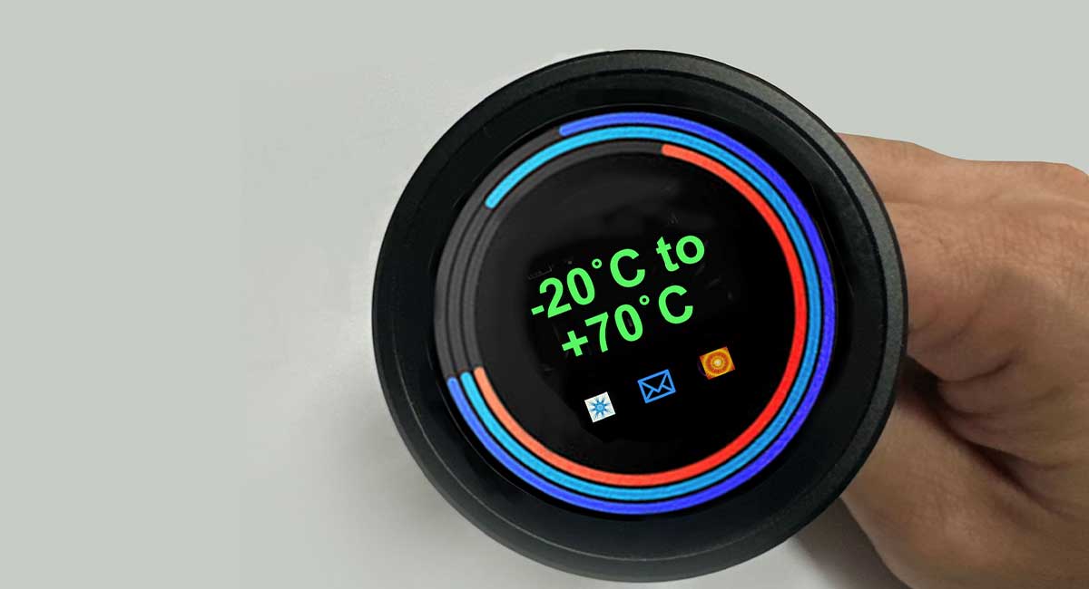 Cost-effective, bright 2.1 inch circular LCD display