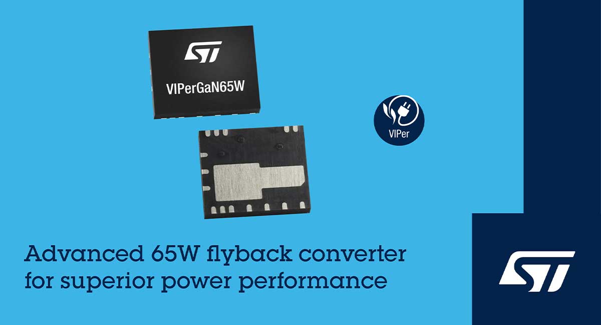 STMicroelectronics extends highly integrated VIPerGaN family