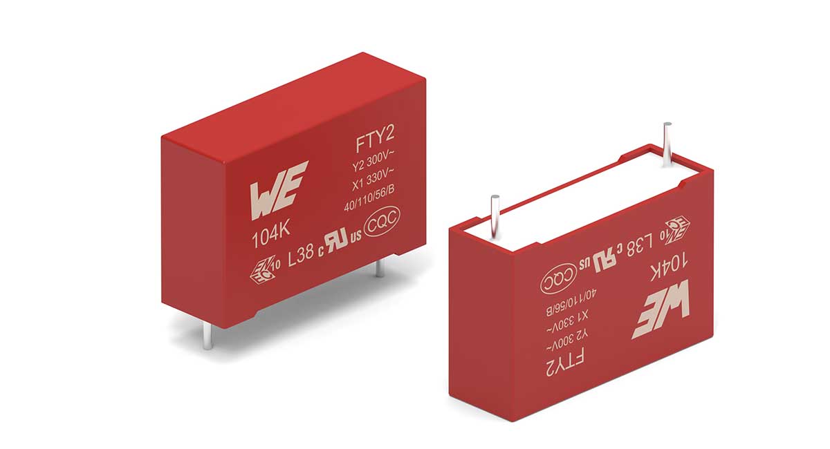 Würth Elektronik presents its film capacitors for noise suppression