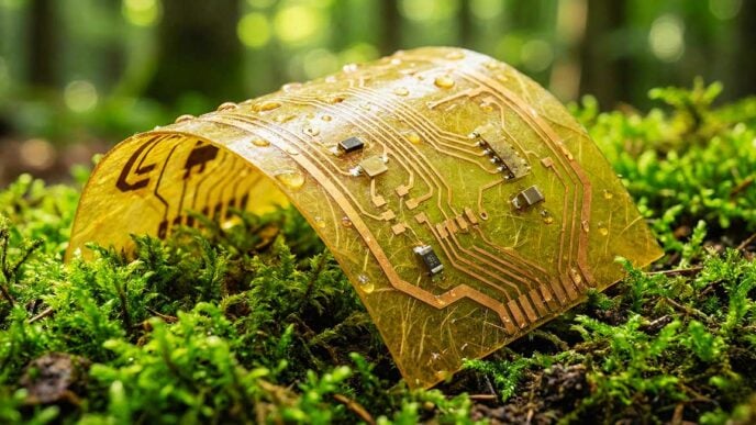 Biodegradable, zinc-based circuit boards reduce e-waste