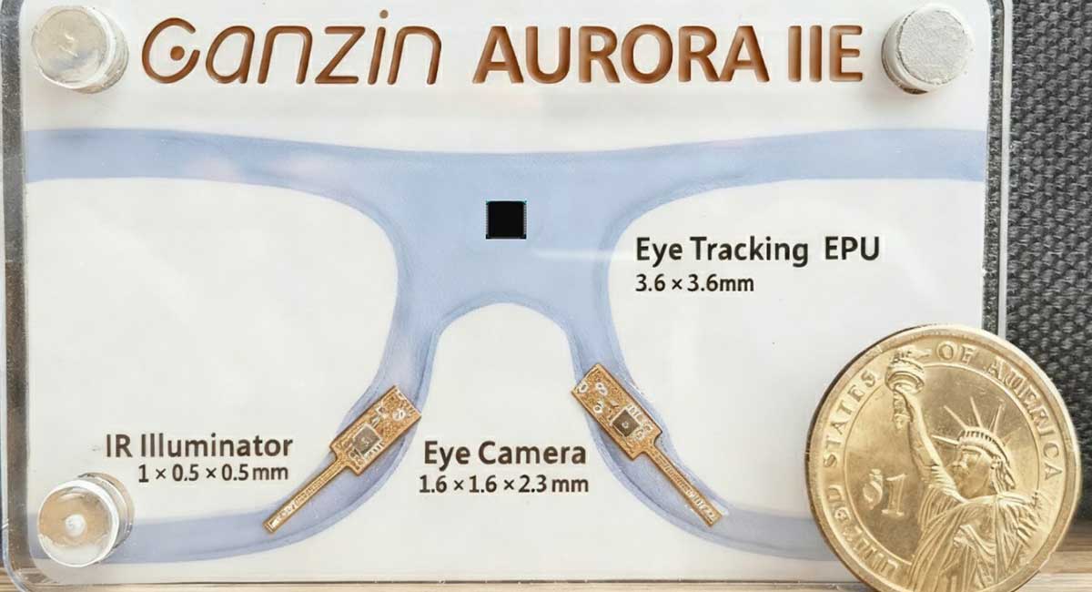 Ultra-low-power ASIC eye-tracking platform AURORA IIE at CES