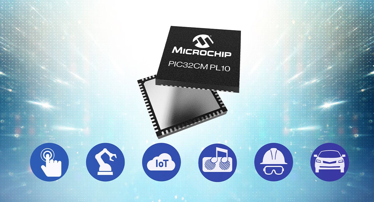 PIC32CM PL10 MCUs expand microchip’s arm cortex-M0+ portfolio