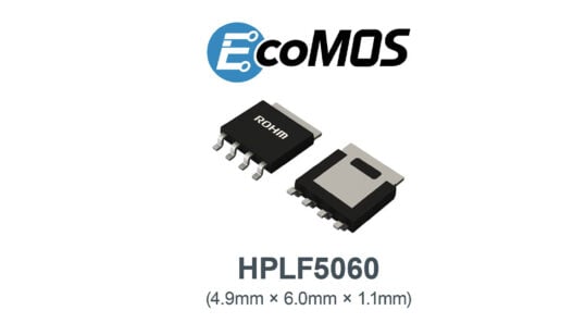 ROHM’s new compact, reliable package added to automotive 40V/60V MOSFET line up