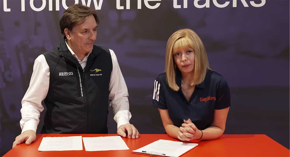 At Embedded World 2026, on the DigiKey booth, Paige Hookway speaks with Sven Krumpel, Project Manager ICs & Transformer at RECOM Power about RECOM's product expansion from modular to discrete solutions.