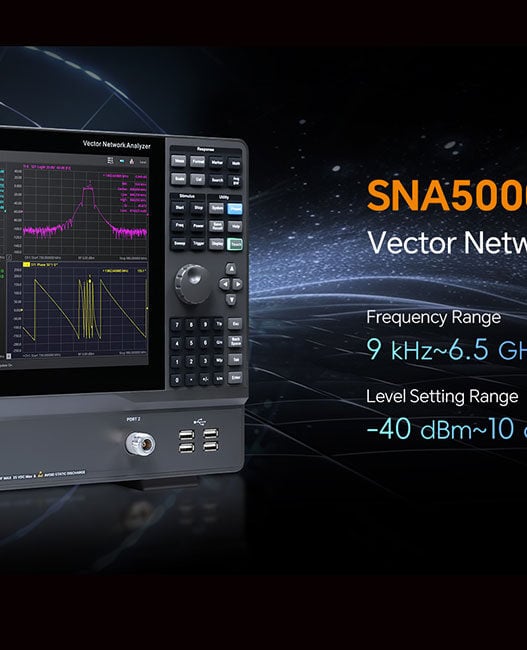 Siglent VNAs cover 9kHz to 6.5GHz