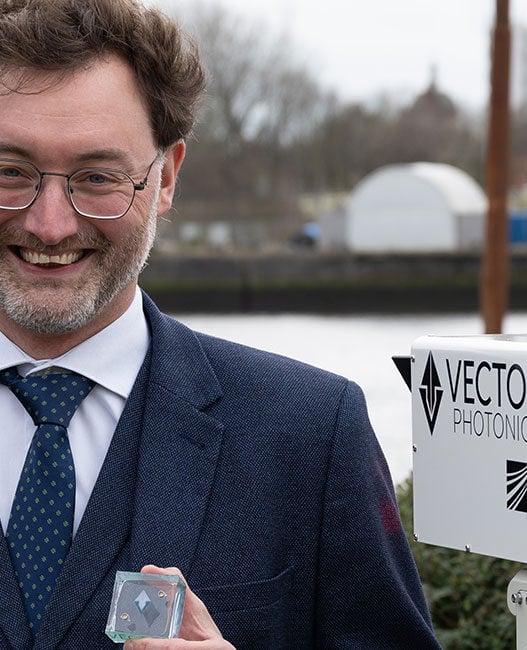 Vector Photonics’ CEO, Dr Richard Taylor at CS International