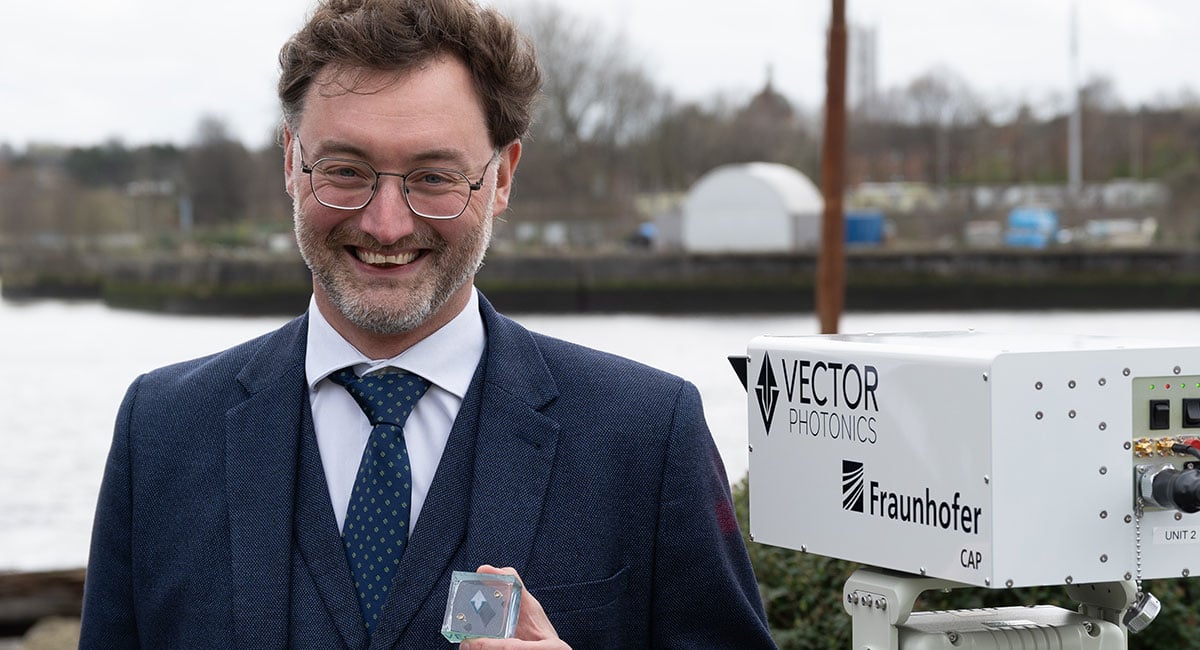 Vector Photonics’ CEO, Dr Richard Taylor at CS International