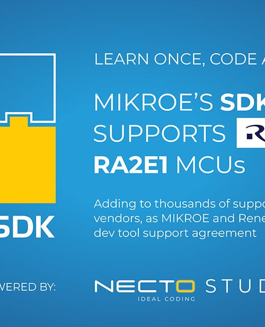 MIKROE’s SDK supports Renesas RA2E1 MCUs