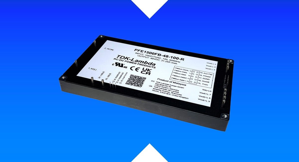 TDK announces third-generation 1500W AC-DC power modules