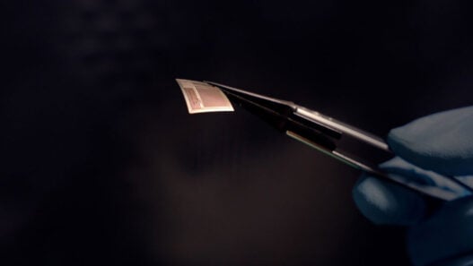 A hair-thin silicon chip changing brain-computer interface design