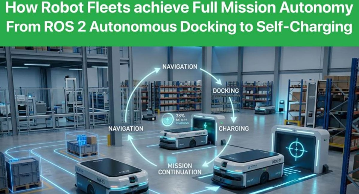 How Robot Fleets achieve Full Mission Autonomy – From ROS 2 Autonomous Docking to Self-Charging (Part 1)