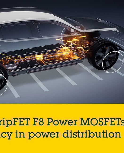 STMicroelectronics’ low-resistance MOSFETs save energy