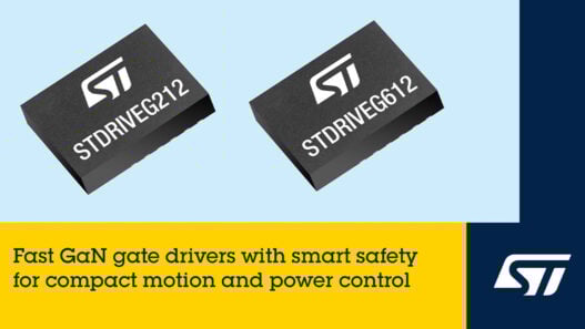 STMicroelectronics’ GaN drivers add smart protection