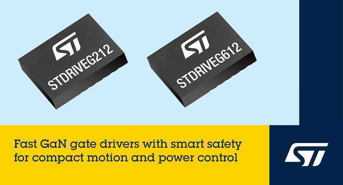 STMicroelectronics’ GaN drivers add smart protection