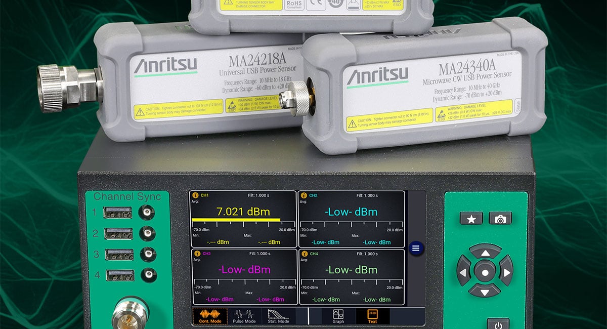 Anritsu introduces ML2439A power meter with up to 4 channels