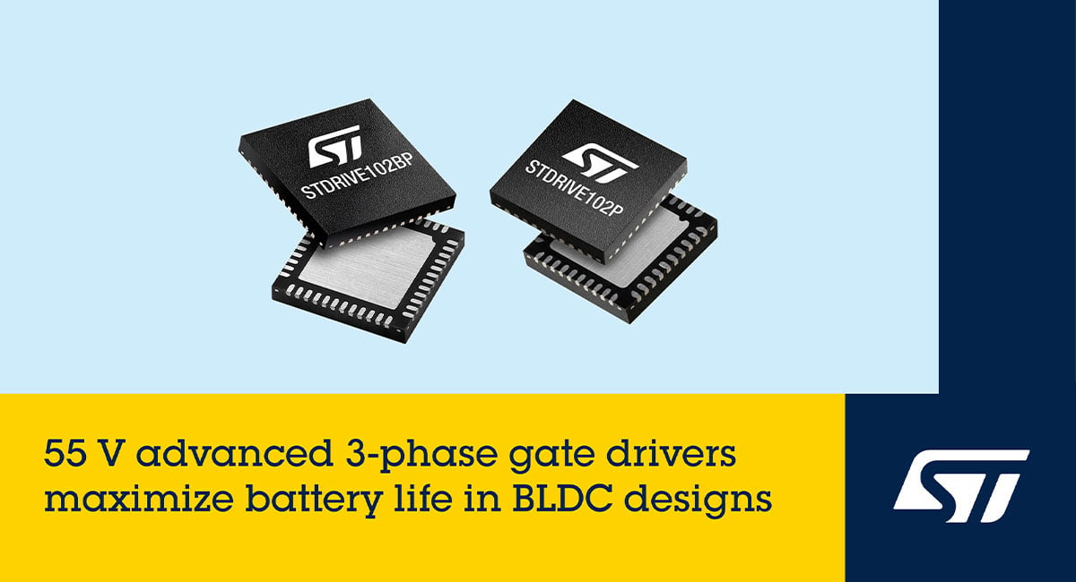 STMicroelectronics’ gate drivers boost economy & performance