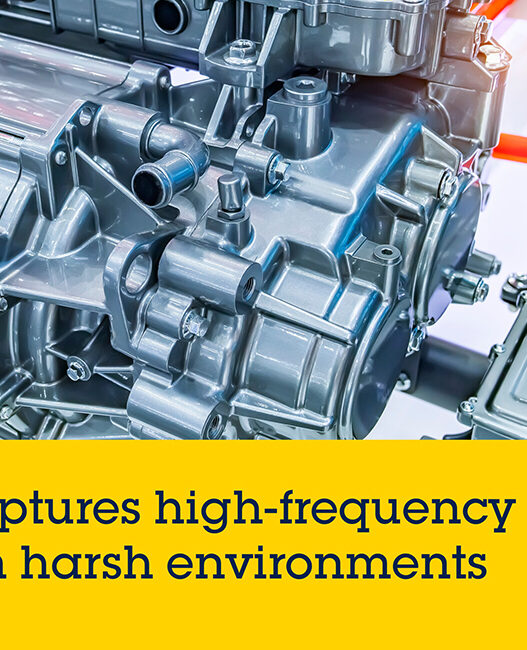 Wide-bandwidth vibration sensor saves space, energy, and BoM