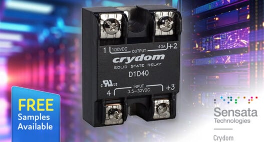 Panel-mount DC solid-state relays minimise power loss