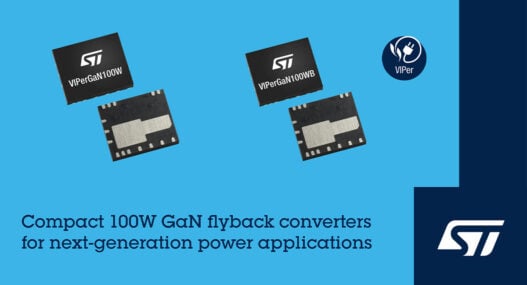 STMicroelectronics reveals VIPerGaN 100W converters for energy-efficient appliances