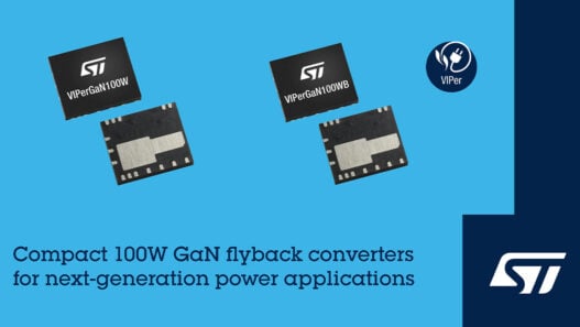 STMicroelectronics reveals VIPerGaN 100W converters for energy-efficient appliances