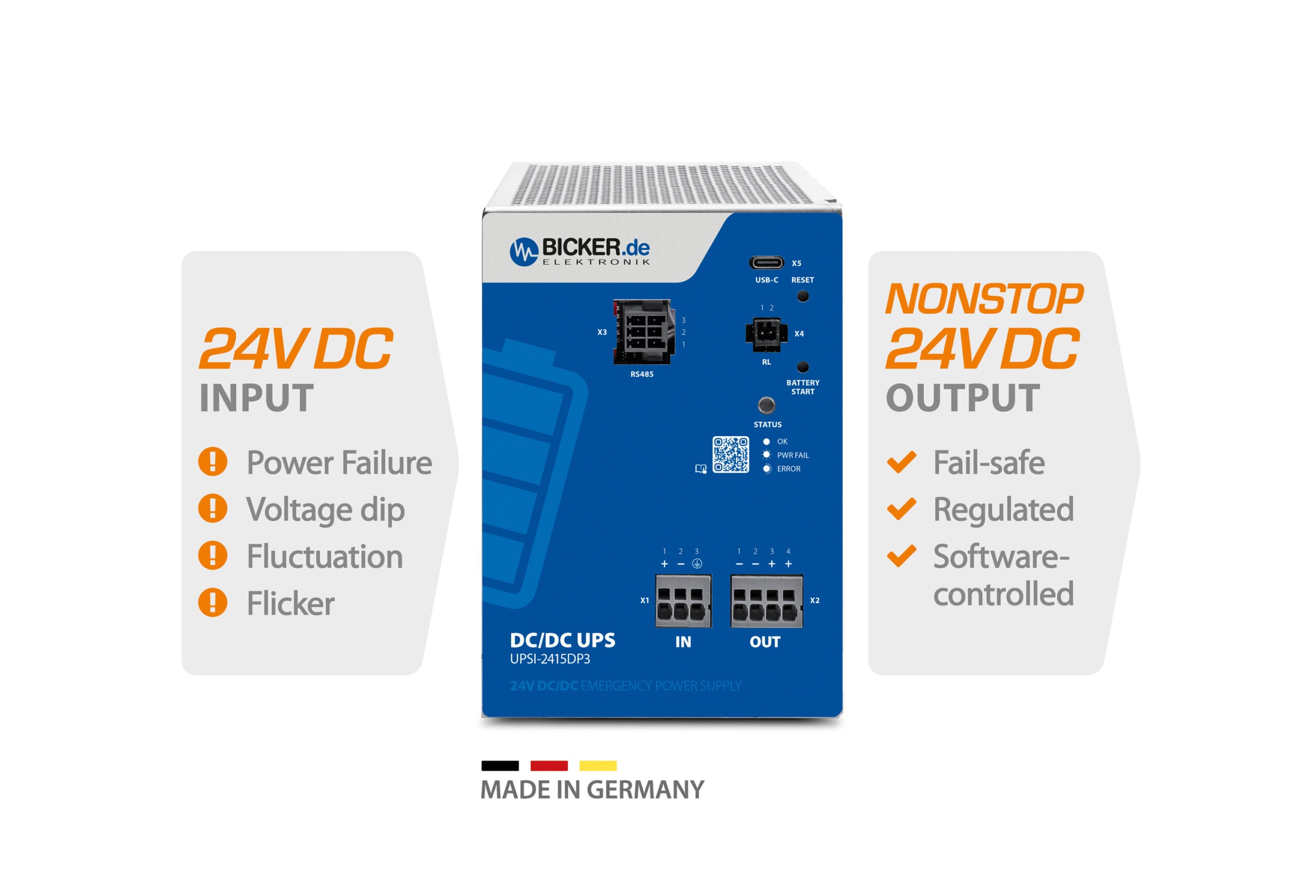 24V DC UPS ‘Made in Germany’ for critical infrastructure