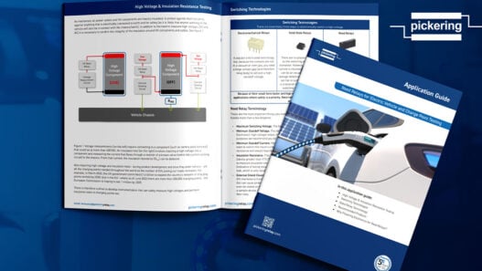 Pickering guide highlights the benefits of reed relays for EV and ChargePoint testing