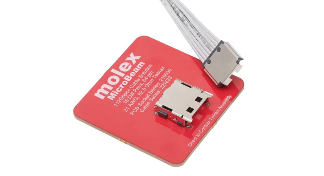 Connectors, cables suit near-chip applications