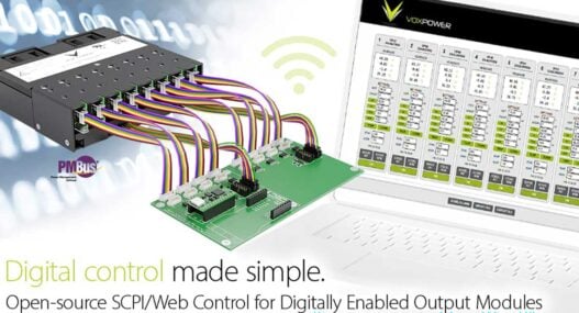 Digital enabled output modules for NEVO+ configurable AC-DC power series