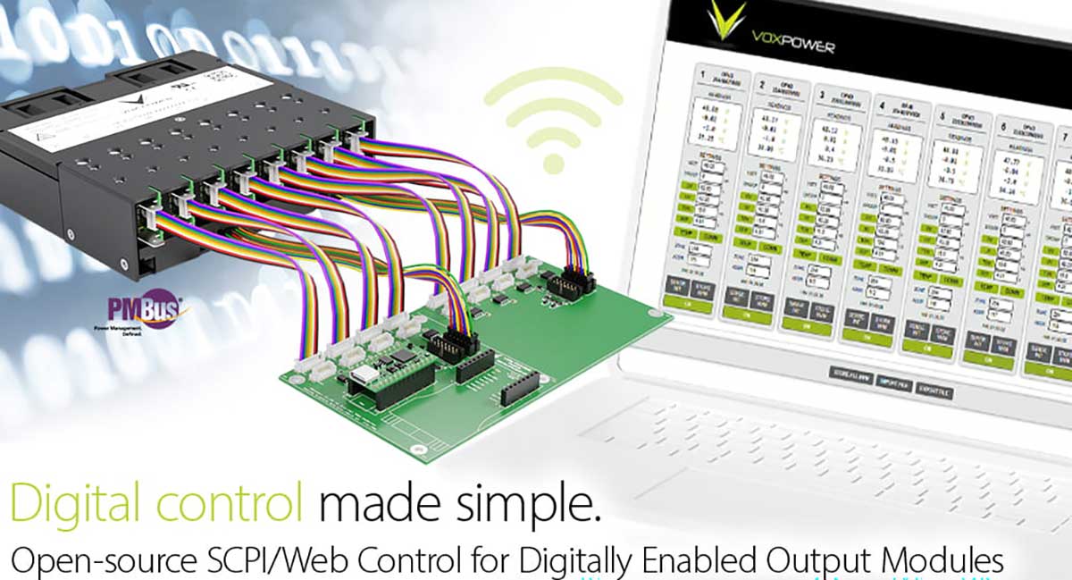Digital enabled output modules for NEVO+ configurable AC-DC power series