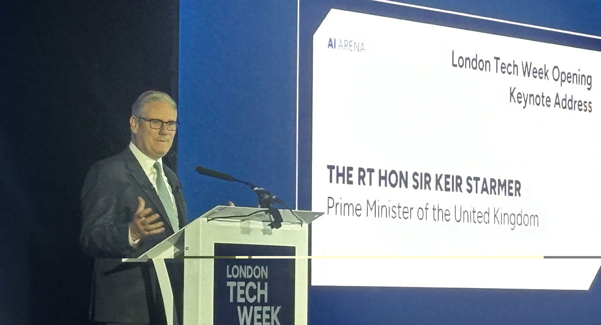Prime Minister Sir Kier Starmer talks AI at LTW 2026