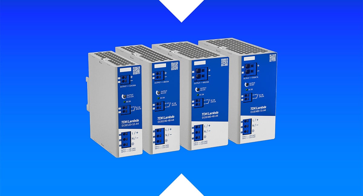 TDK expands cost-effective series of DIN-rail mount power supplies