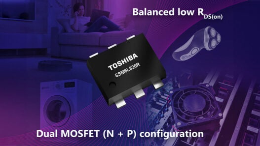 Toshiba launches complementary 30V dual MOSFET