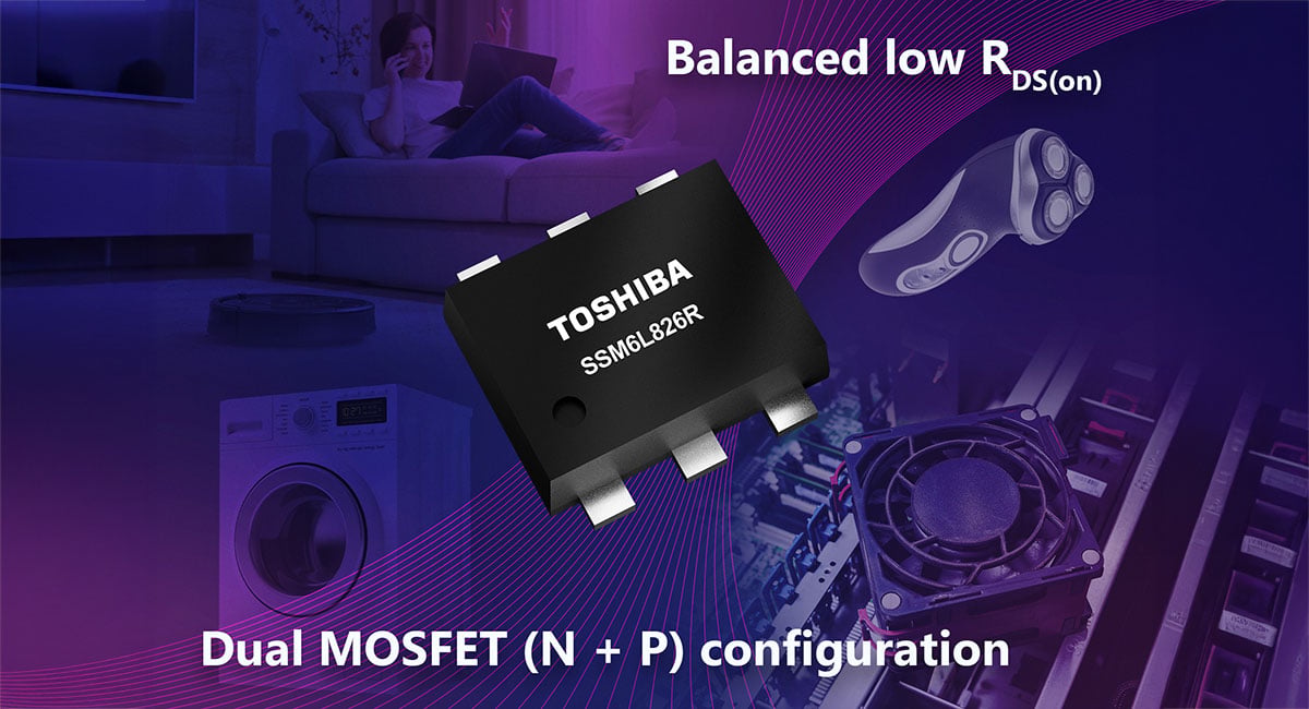 Toshiba launches complementary 30V dual MOSFET