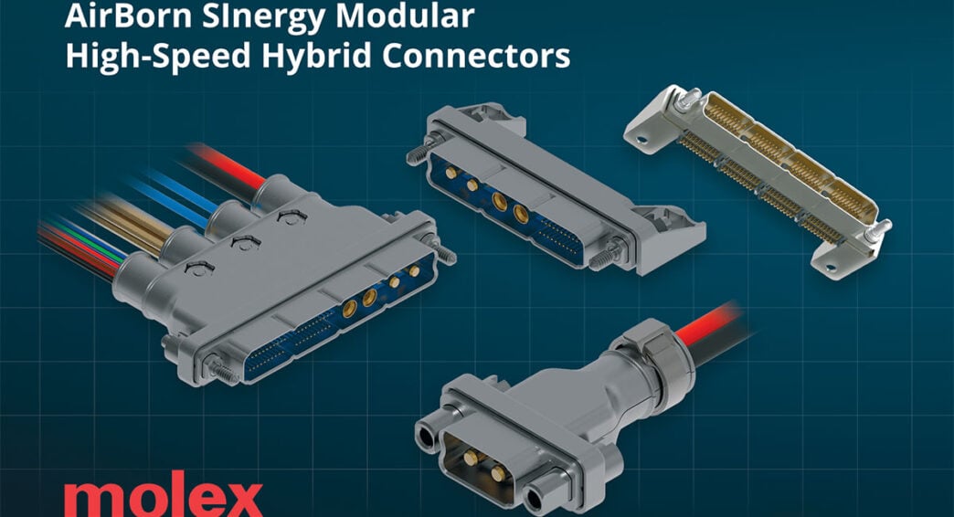 Molex expands AirBorn SInergy modular hybrid connectors