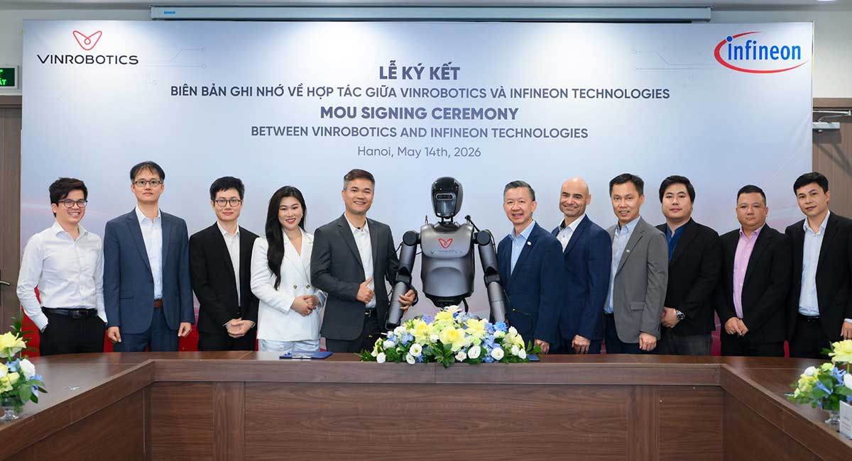 Infineon and Vingroup's VinRobotics to shape the future of humanoid robots