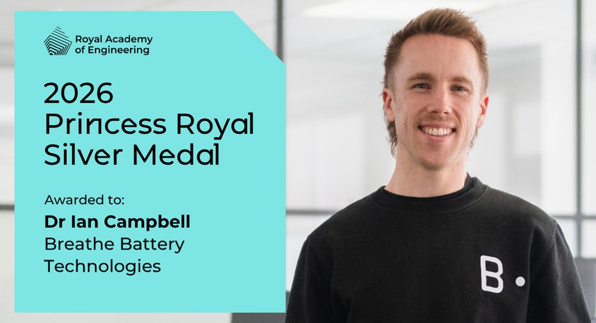 Top UK engineers to receive The Princess Royal Silver Medal