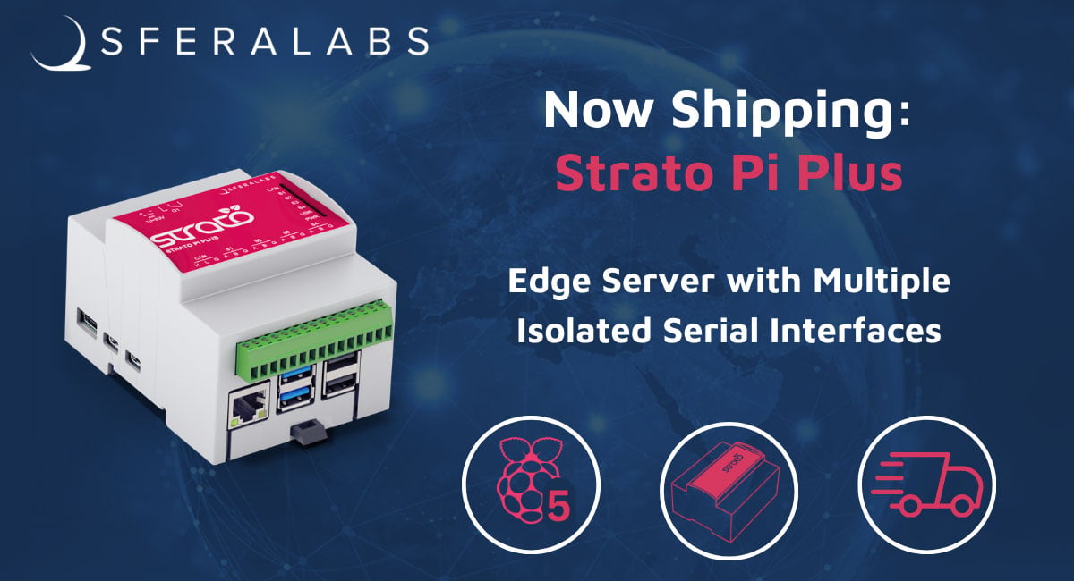 Strato Pi Plus shipping Edge servers with multiple isolated serial interfaces