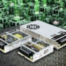 Compact 35 to 350W AC-DC power supplies improve system reliability
