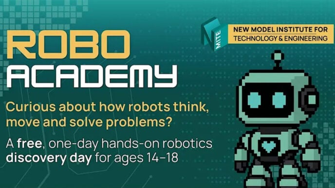 Calling all young robotics enthusiasts: NMITE’S roboacademy for 14–18-year-olds