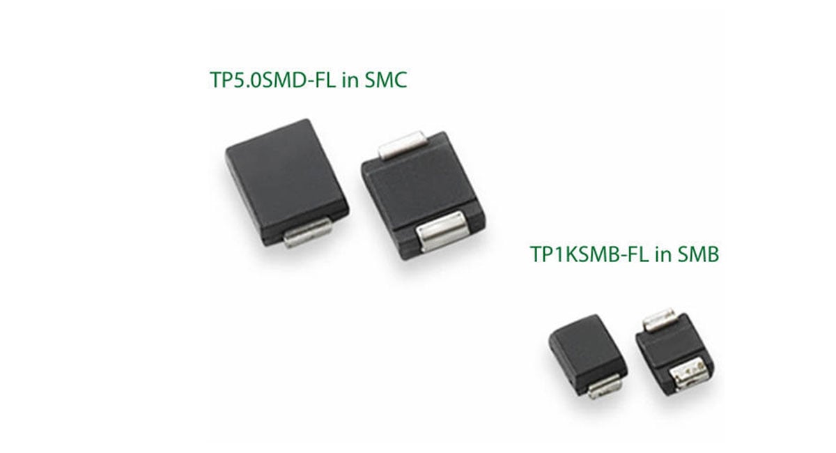 Littelfuse launches FlatSuppressX TP5.0SMD-FL & TP1KSMB-FL