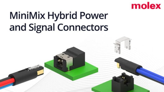 Molex introduces MiniMix hybrid power and signal connectors