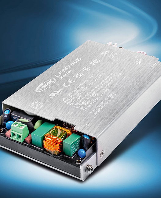 750W industrial power supplies with baseplate conduction cooling
