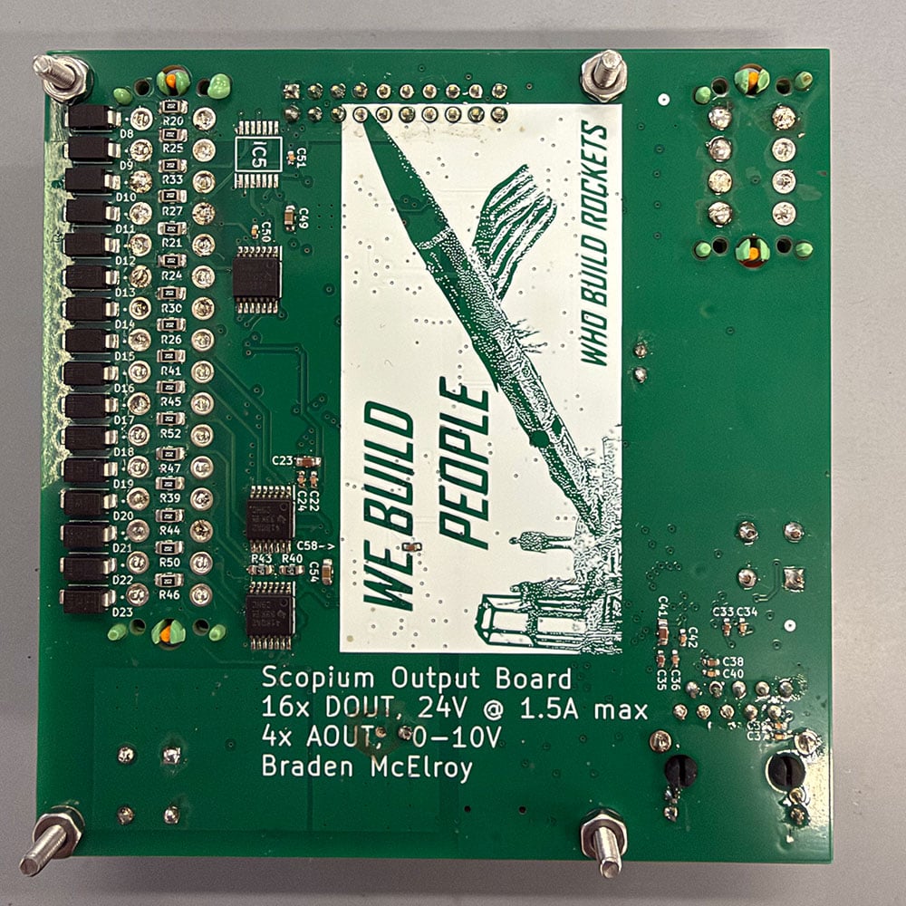 Avionics board designed by McElroy